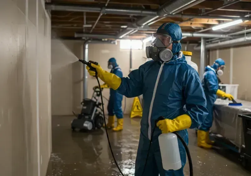 Basement Sanitization and Antimicrobial Treatment process in Monticello, UT